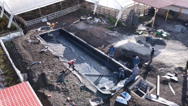 Construcción de biodigestor